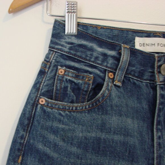 Aritzia Denim Forum Gia High Rise Carrot Jeans Organic Cotton 28L Size 23 - Picture 8 of 16